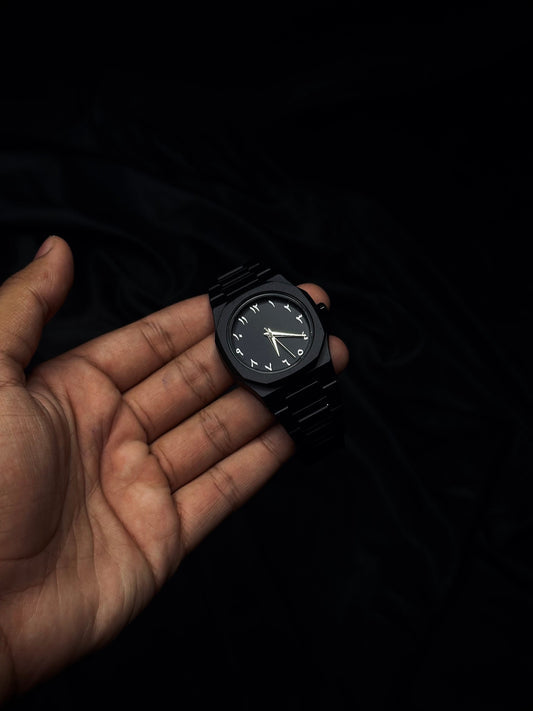 Black Arabic Aura Watch
