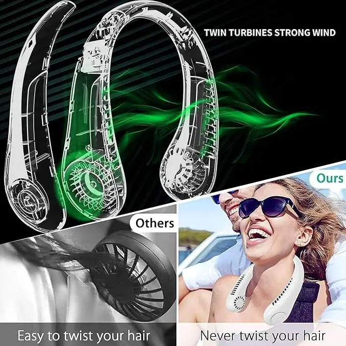 Electric Neck Fan with Cool Air