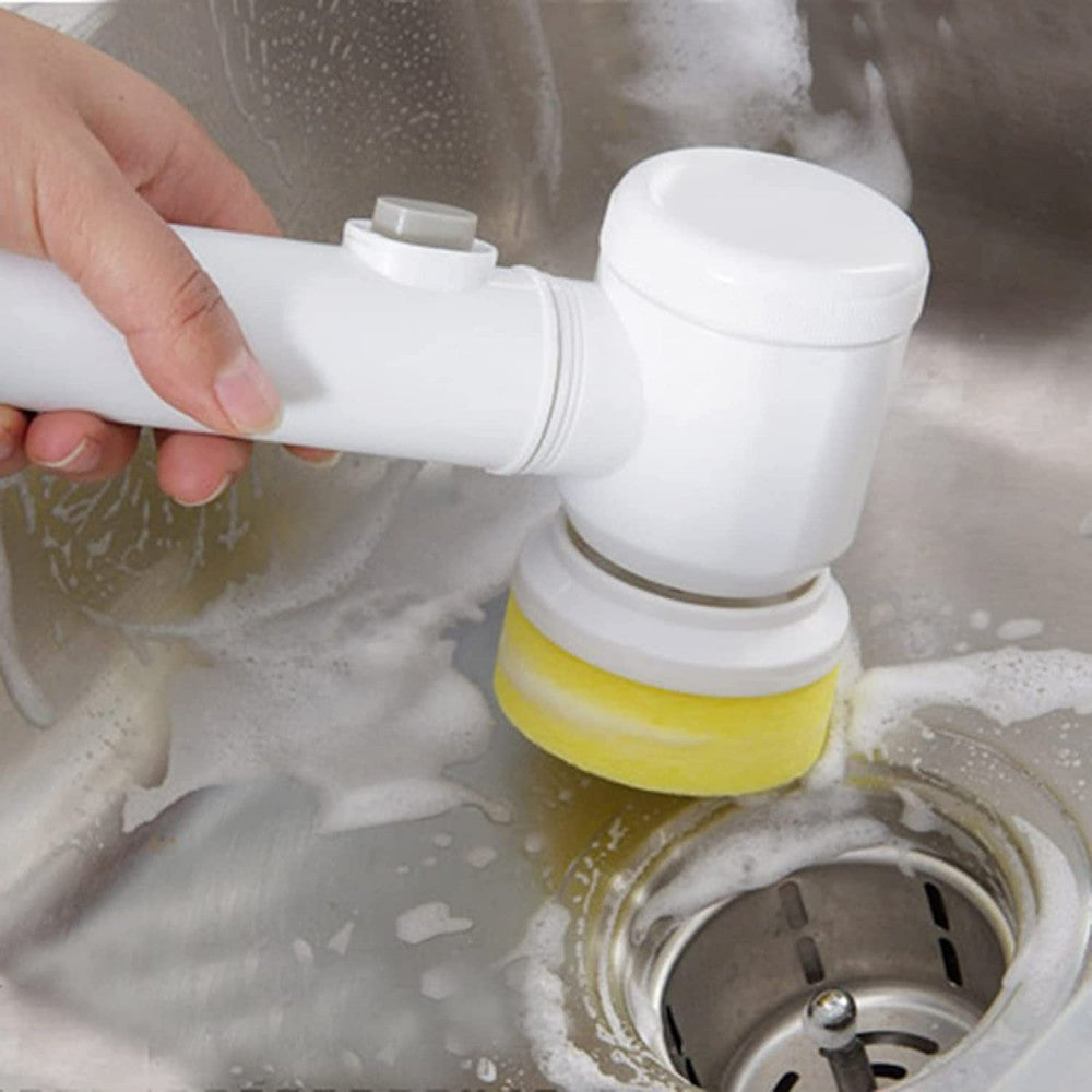 Magic cleaning brush 5 in 1 rechargeable electric scrubber