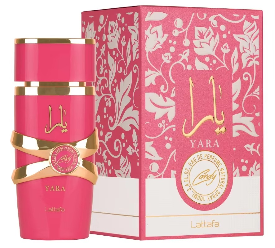 QuiQia Yara Pink Parfum with FREE 3ml Perfume Spray - Arabian Latafa Oud Long Lasting For Women - Sweet, Vanilla & Powdery - Eau De Parfum 100 ML
