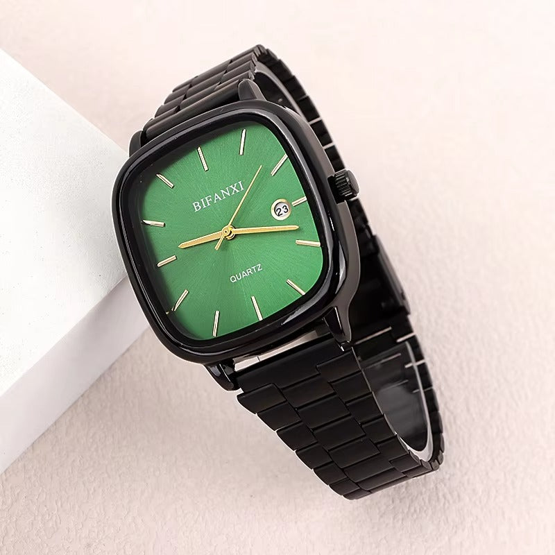 Casio Watch Silver + Green – كاسيو ووتش فضي + أخضر