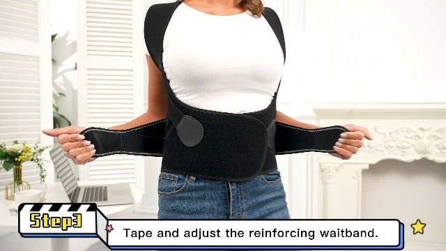 Back Brace Posture Corrector for Women and Men with Spine Vertical Alignment System, Lower Back Pain Relief, Back Straighter Instant Posture Corrector