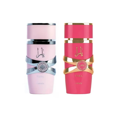 QuiQia Yara Pink Parfum with FREE 3ml Perfume Spray - Arabian Latafa Oud Long Lasting For Women - Sweet, Vanilla & Powdery - Eau De Parfum 100 ML